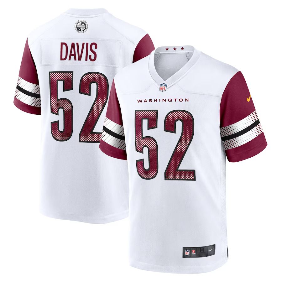 Men Washington Commanders #52 Jamin Davis Nike White Game NFL Jersey->washington commanders->NFL Jersey